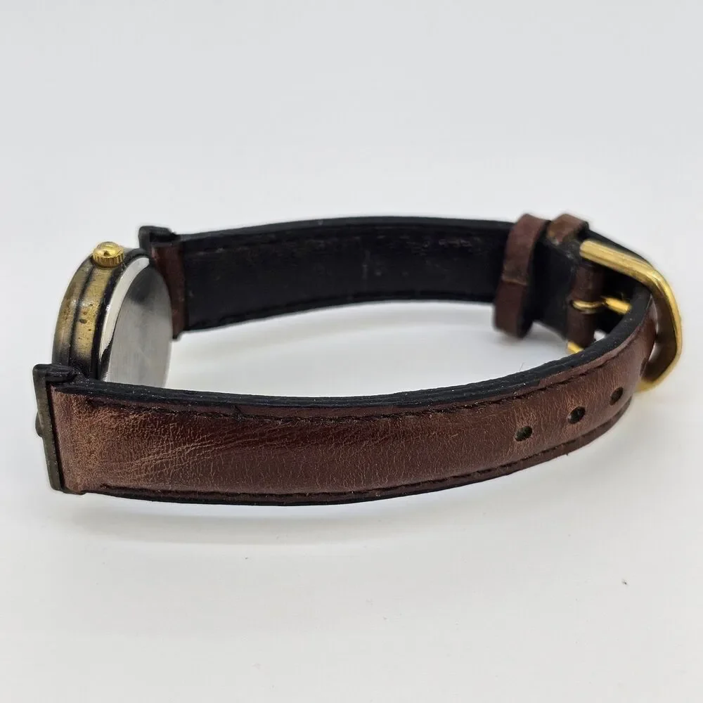 Rumours  Watch Women 25MM Bronze Dial Brown Leather Bands Up to 6.25